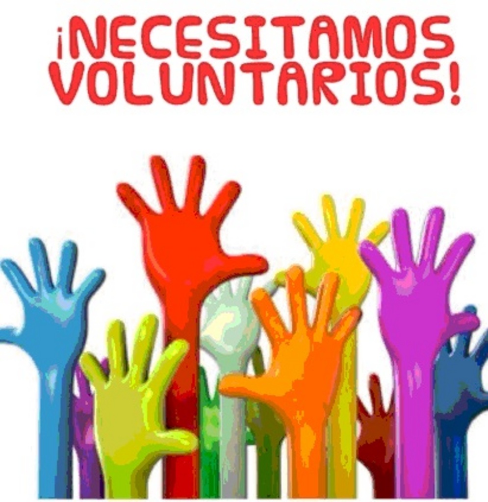 Voluntarios para stand de Comercio Justo durante la Feria de Albacete